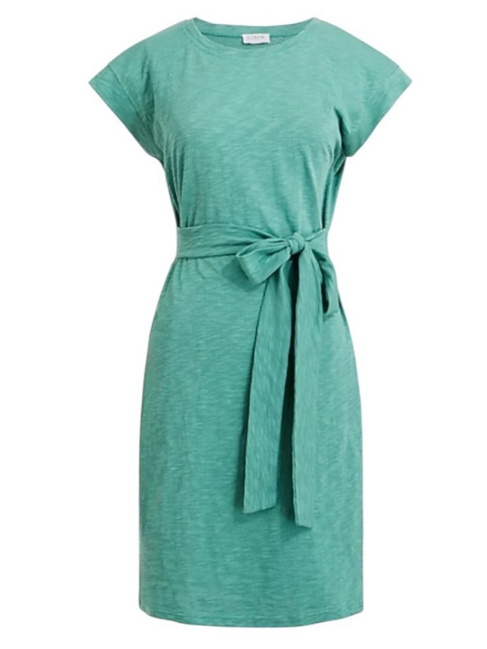 J Crew Tie Waist Mini Dress Green 2X